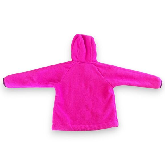 The North Face Fleece/Sherpa Linked Warm Baby Jacket 6-12 Months Hot Pink Gray - Picture 2 of 2